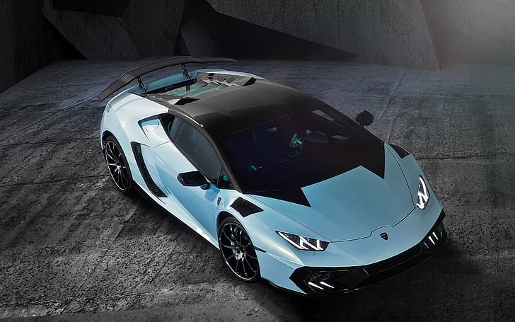 Lamborghini light blue supercar top view, Lamborghini, Blue, Supercar, Top, View, HD wallpaper
