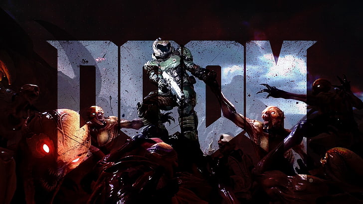 Doom wallpaper, Doom (game), doom 2016, HD wallpaper