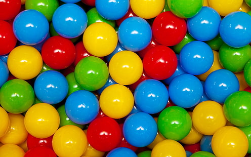 Bolas de juego de colores, colorido, jugar, bolas, Fondo de pantalla HD HD wallpaper