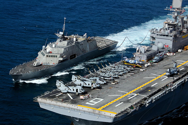 littoral combat, USS dom, LCS-1, USA Navy, dom class, lead ship, HD wallpaper
