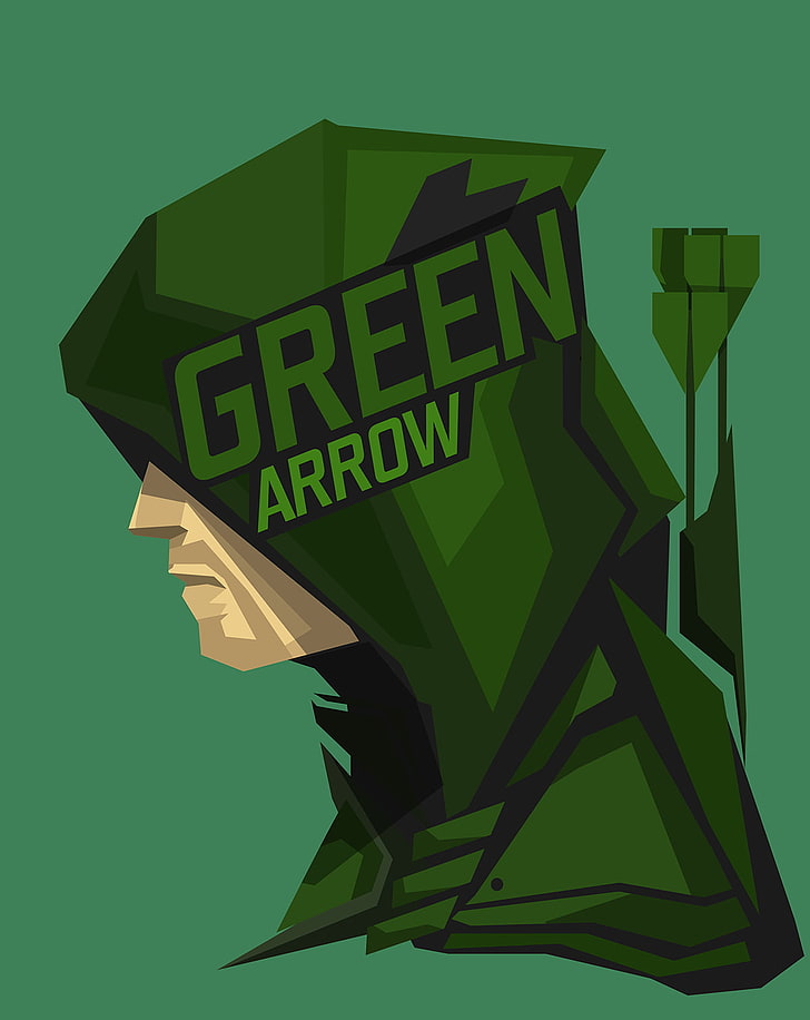 Илюстрация със зелена стрелка, супергерой, DC Comics, зелена стрелка, HD тапет, тапет за телефон