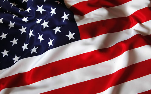 Флаг США, белый, красный, полоса, звезда, звезды, персонажи, флаги, американский флаг, США, США., HD обои HD wallpaper