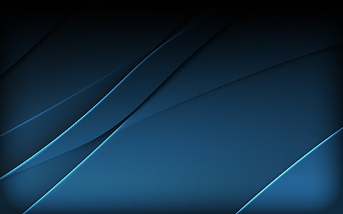 fondo de pantalla de imagen de stock gris y azul, abstracto, formas de onda, arte digital, Fondo de pantalla HD HD wallpaper