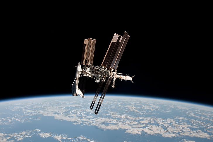 Weltraum, Erde, Shuttle, Andocken, HD-Hintergrundbild
