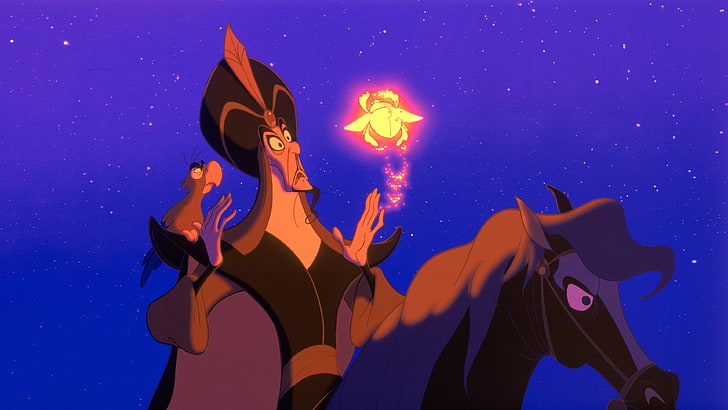Assistant Jafar et perroquet Lago Aladdin Cartoon Walt Disney 3840 × 2160, Fond d'écran HD