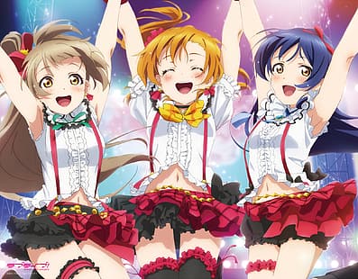  Love Live Series, Love Live!, Love Live! Sunshine, Kousaka Honoka, Sonoda Umi, Kotori Minami, HD wallpaper HD wallpaper