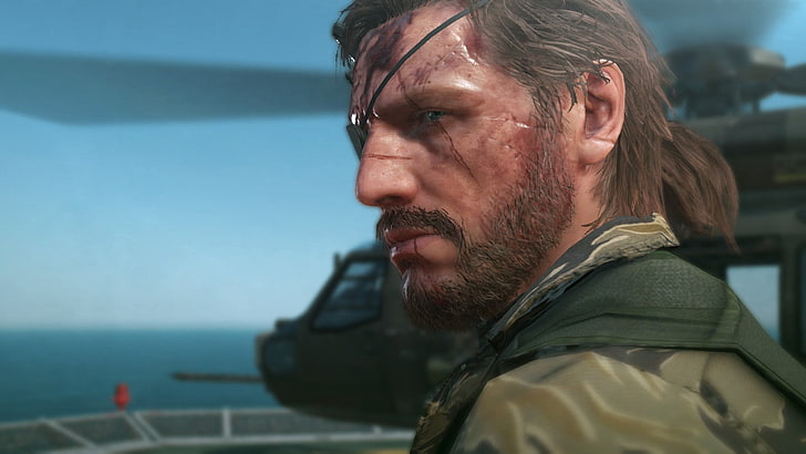 óculos de armação preta masculina, Metal Gear, captura de tela, videogame, Metal Gear Solid V: The Phantom Pain, Metal Gear Solid, HD papel de parede