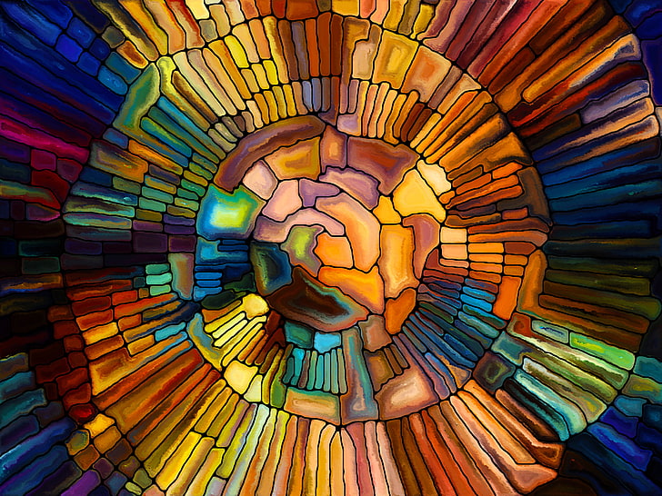 stained glass, HD wallpaper