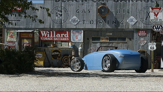 синий спорткар, суперкар, синие автомобили, HD обои HD wallpaper