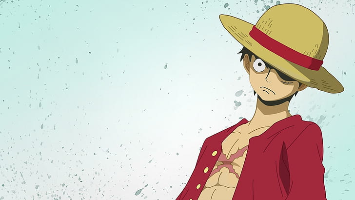 Anime, One Piece, Monkey D. Luffy, Straw Hat, Wallpaper HD