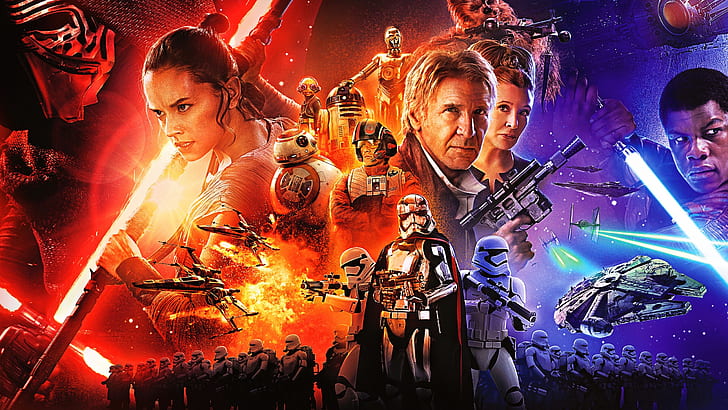 Star Wars Episode VII: The Force Awakens, Star, Wars, Episode, Force, Awakens, HD wallpaper