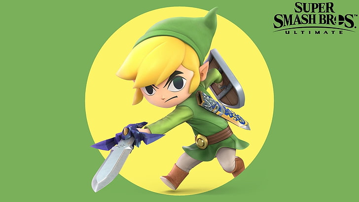 Videospiel, Super Smash Bros. Ultimate, Die Legende von Zelda, Toon Link, HD-Hintergrundbild