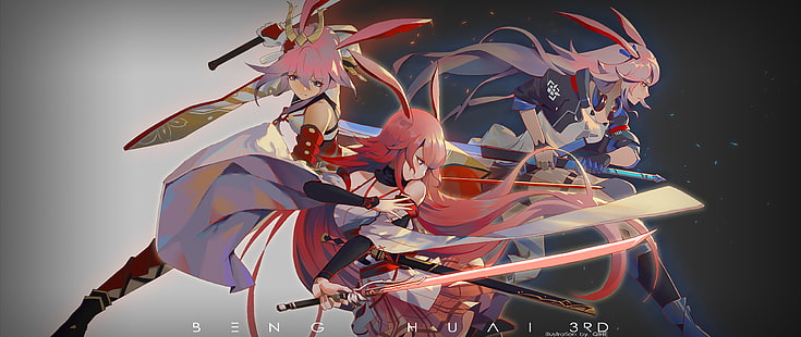 anime, anime girls, Honkai Impact, Sfondo HD HD wallpaper