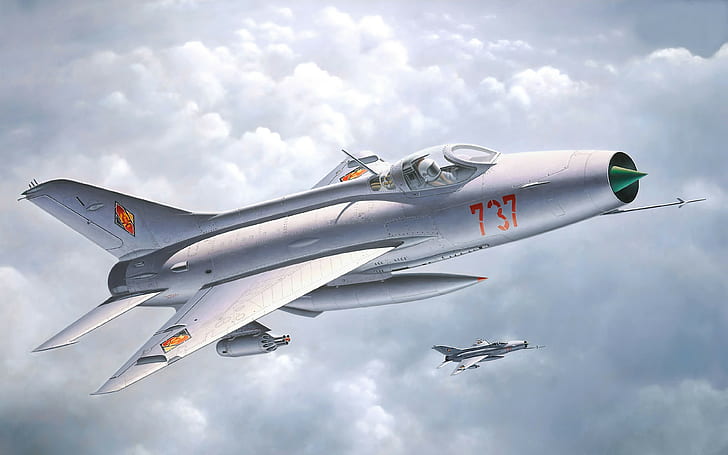 제트 전투기, Mikoyan-Gurevich MiG-21, HD 배경 화면
