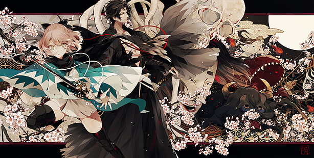ซีรีส์ Fate, Fate / Grand Order, Hijikata Toshizou, Okita Souji, วอลล์เปเปอร์ HD HD wallpaper