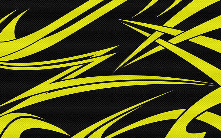 papel tapiz abstracto amarillo y negro, amarillo, negro, líneas, agudo, Fondo de pantalla HD