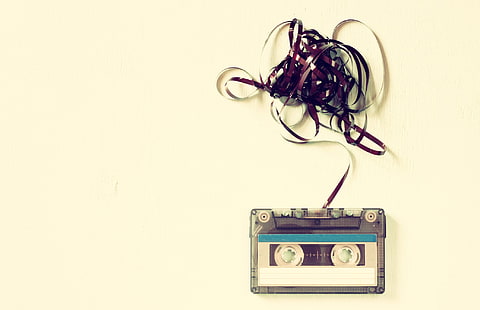 cassette noire, musique, bande, cassette, Fond d'écran HD HD wallpaper