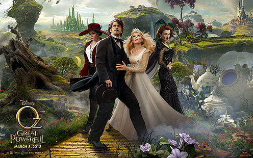 Oz The Great and Powerful 3D Movie, disney oz great powerful movie poster, movie, great, powerful, movies, HD wallpaper HD wallpaper