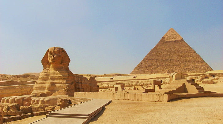 Africa, antica, architettura, egitto, piramidi di Giza, Sfondo HD
