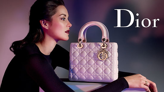 Marion Cotillard, Dior, femmes, visage, profil, actrice, célébrité, Fond d'écran HD HD wallpaper
