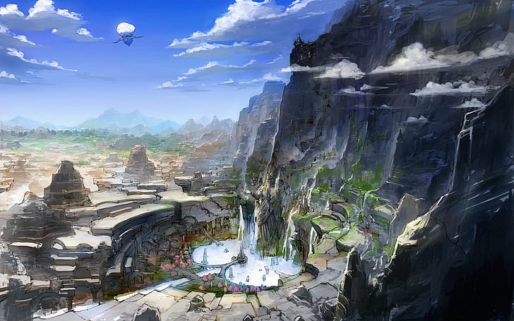 Final Fantasy XIV: A Realm Reborn, Final Fantasy XIV, fantasy art, digital art, games art, Video Game Art, video games, HD wallpaper