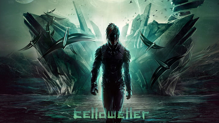 Cellweller-spelomslag, robot, Klayton, science fiction, End of an Empire, HD tapet