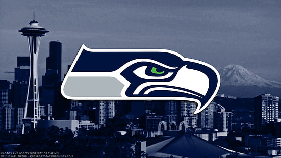 Futbol, ​​Seattle Seahawks, Amblem, Logo, NFL, HD masaüstü duvar kağıdı HD wallpaper