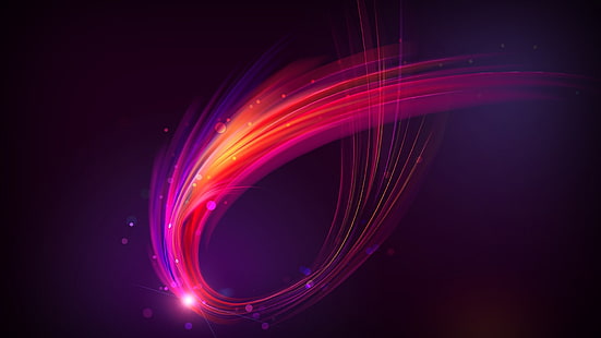 papel tapiz abstracto púrpura y naranja, abstracto, arte digital, obra de arte, colorido, formas, líneas, rojo, púrpura, Fondo de pantalla HD HD wallpaper