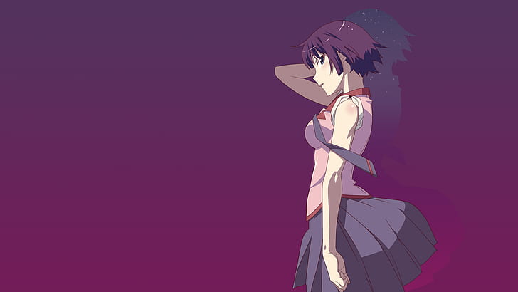 Anime, Monogatari-Serie, Senjougahara Hitagi, HD-Hintergrundbild