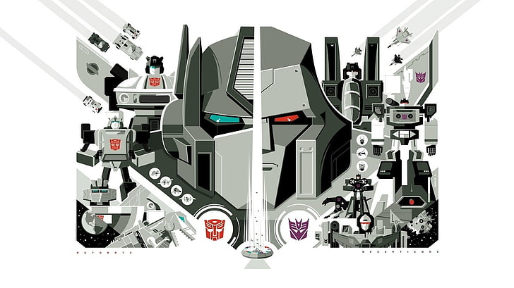 Optimus and Megatron illustration, Transformers, HD wallpaper