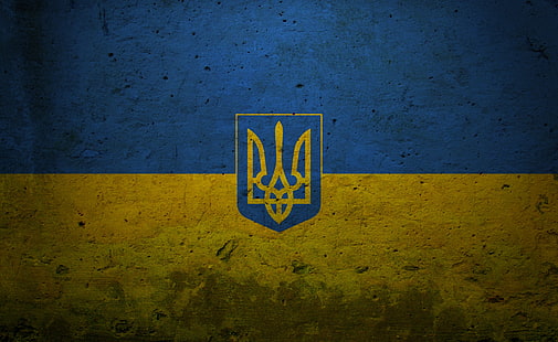 Grunge Ukraina flaga prezydencka, niebieska i żółta flaga cyfrowa tapeta, artystyczna, grunge, flaga, prezydencka, Ukraina, Tapety HD HD wallpaper