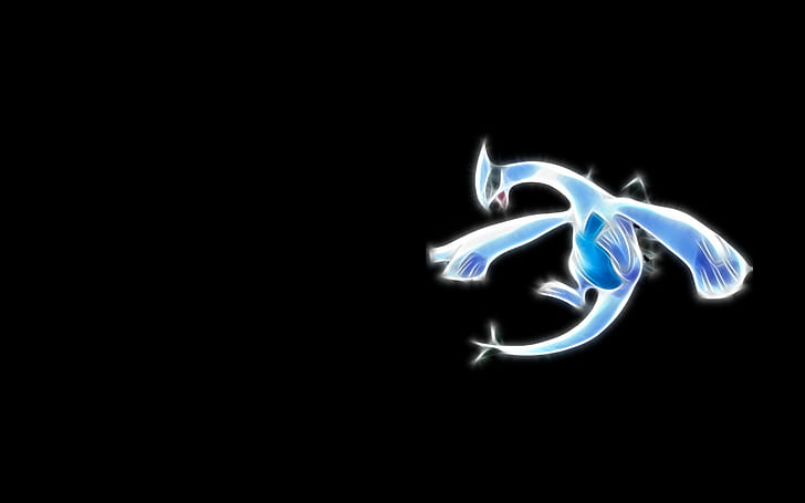Pokémon, Fractalius, black background, simple background, HD wallpaper