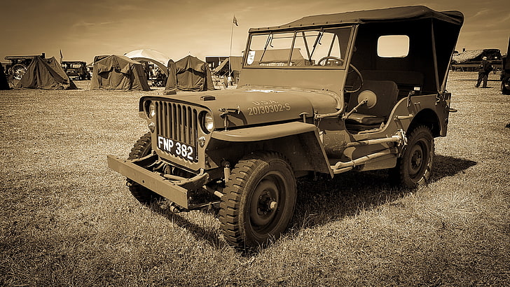 military, Willys Jeep, army, HD wallpaper