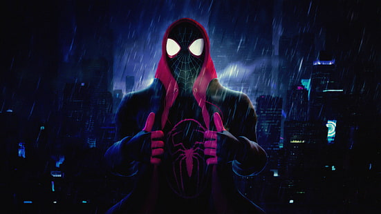 Film, Spider-Man: Into The Spider-Verse, Marvel Comics, Miles Morales, Spider-Man, Wallpaper HD HD wallpaper