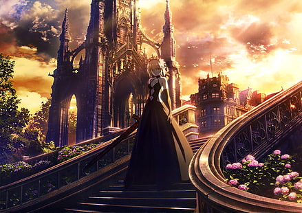 anime, animeflickor, Saber Alter, Fate / Stay Night, Fate Series, HD tapet HD wallpaper