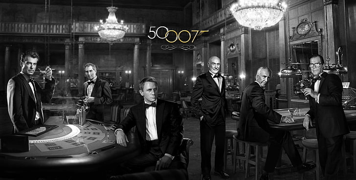 men's black suit jacket, James Bond, timothy dalton, Daniel Craig, movies, HD wallpaper