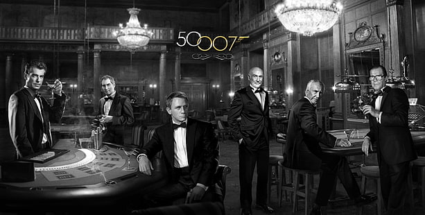 giacca da uomo nera, James Bond, Timothy Dalton, Daniel Craig, film, Sfondo HD HD wallpaper