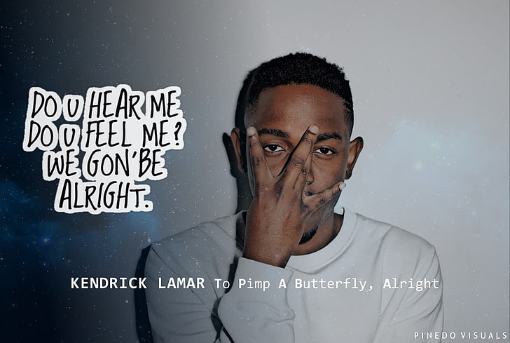 เสื้อโปโลสีขาวผู้ชาย Kendrick Lamar ฮิปฮอปแร็ปแร็พอาร์ตเวิร์คศิลปะดิจิทัล, วอลล์เปเปอร์ HD