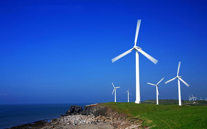 dutch, netherland, wind turbine, windmill, HD wallpaper