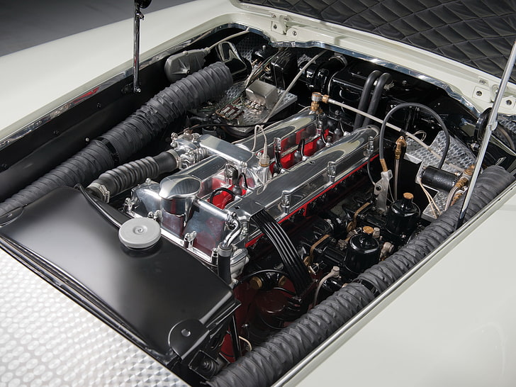1956, Aston, купе, DB2 4, двигател, двигатели, Мартин, Mkii, ретро, ​​свръхзвуков, HD тапет