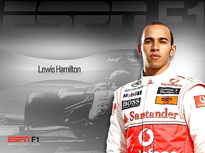 Lewis Hamilton screenshot, Lewis Hamilton, Formula 1, fan art, men, poster, HD wallpaper HD wallpaper