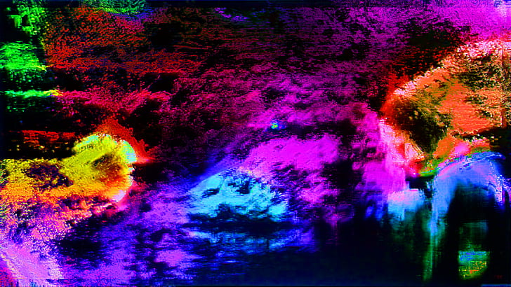 art glitch, LSD, abstrait, Fond d'écran HD