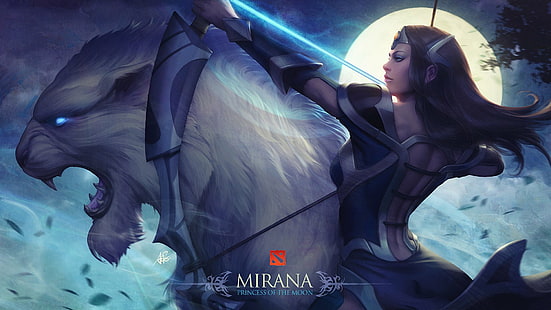 Dota، DotA 2، Fantasy، Girl، Mirana (Dota 2)، خلفية HD HD wallpaper