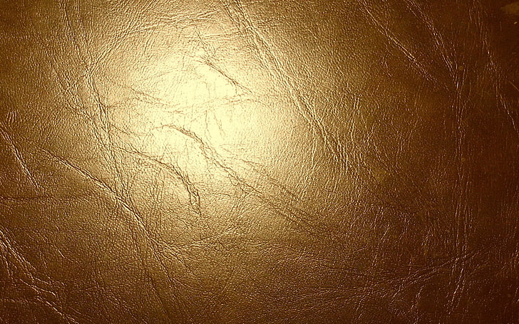 couro marrom, couro, ouro, glitter, rachaduras, textura, HD papel de parede