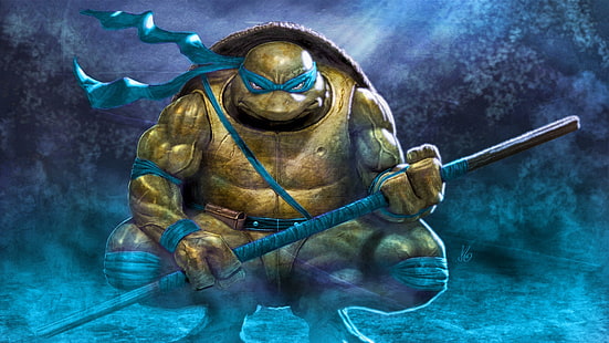 Тийнейджърски костенурки нинджа, Леонардо, HD тапет HD wallpaper