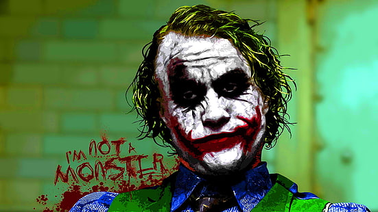 Lo sfondo di The Joker, Joker, Batman, The Dark Knight, citazione, DC Comics, MessenjahMatt, Sfondo HD HD wallpaper