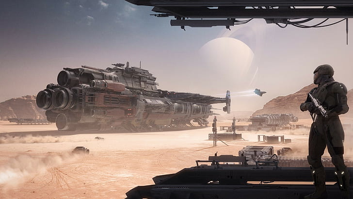 Star Citizen, Science Fiction, Weltraum, Raumschiff, Kraken (Star Citizen), Videospiele, HD-Hintergrundbild