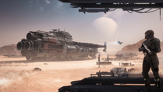 Star Citizen, Science Fiction, Weltraum, Raumschiff, Kraken (Star Citizen), Videospiele, HD-Hintergrundbild HD wallpaper
