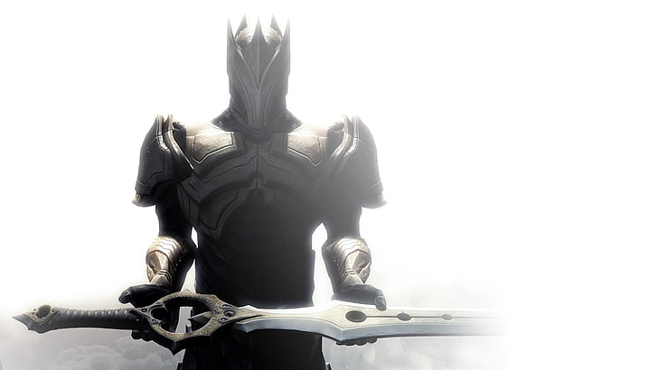 клинок бесконечности, меч, броня, рыцарь, шлем, игры, HD обои