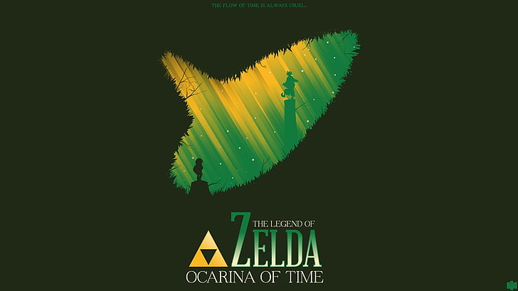 Logotipo de The Legend of Zelda Ocarina of Time, The Legend of Zelda, The Legend of Zelda: Ocarina of Time, videojuegos, Link, skull kid, Fondo de pantalla HD